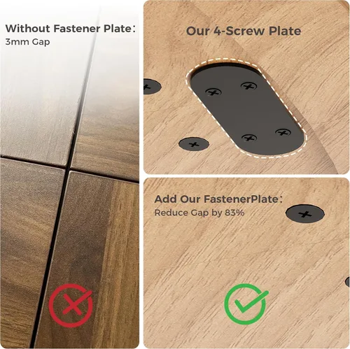 Miniatura 6 de IRONCK Mesa de comedor redonda de 47 pulgadas para 4-6 personas con armario de almacenamiento integrado, mesa de cocina moderna de mediados de siglo