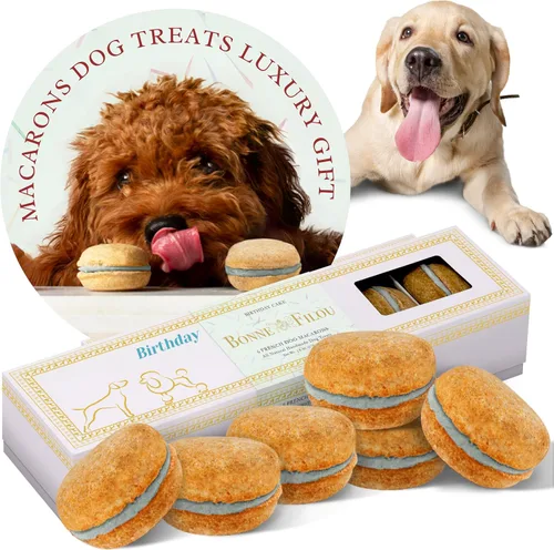 Miniatura 19 de Bonne et Filou Golosinas para perros, pasteles de mantequilla de maní, regalo de cumpleaños para perros de raza mediana a grande – Pasteles