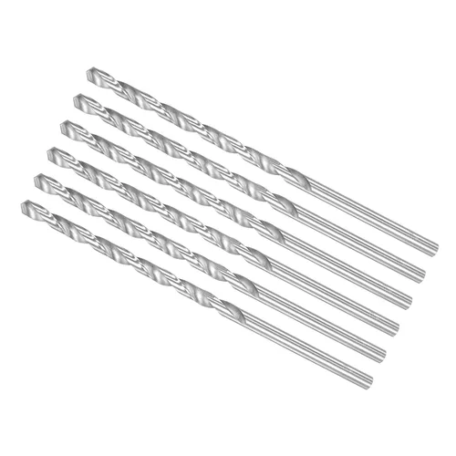Miniatura 110 de Broca helicoidal extra larga, 0.276 in de diámetro de taladro 9.843 in de longitud total, broca helicoidal de acero de alta velocidad