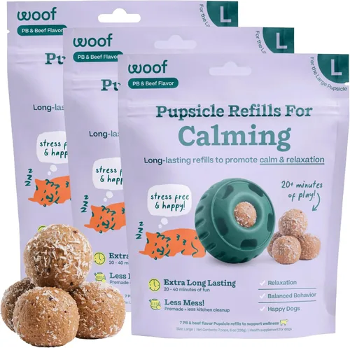 Miniatura 22 de WOOF Pupsicle - Paletas de repuesto para calmar – Recambios de larga duración para el juguete Pupsicle para promover la calma – Golosinas calmantes
