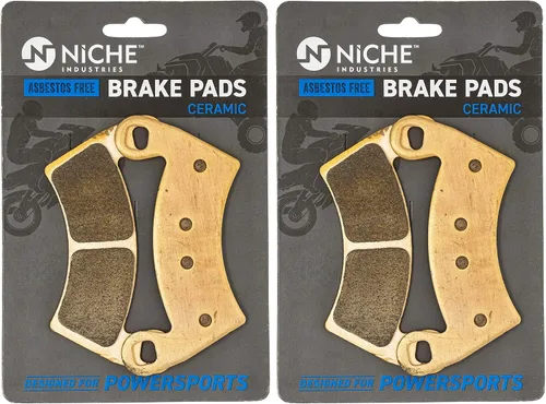 NICHE Juego de pastillas de freno para Polaris Ranger XP 1000 Crew 570 RZR 900 500 700 General Diesel Sportsman completo de cerámica 2 unidades