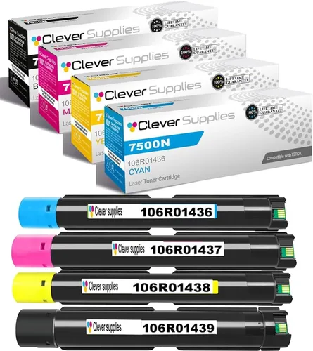 Miniatura 358 de CS compatible Xerox Phaser 6510/WorkCentre 6515 (106r03480) 2 cartuchos de tóner negro para Phaser 6510, WorkCentre 6515 2 negro