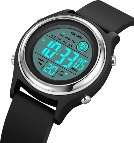 Miniatura 2 de Gosasa Reloj digital de moda para mujer, reloj multifuncional impermeable deportivo LED para mujer