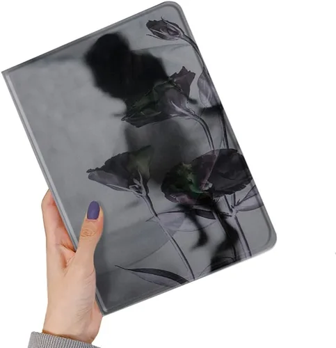 Miniatura 16 de kaitesi Funda floral compatible con iPad 6ª 5ª generación 9.7 pulgadas iPad Air/Air 2, diseño de flores, bonita funda inteligente de piel delgada