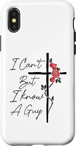 Miniatura 5 de I Can't But I Know A Guy Jesus Cross Flowers Case for iPhone 17