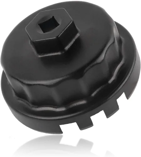 Salior Llave para filtro de aceite de 64mm, herramienta de extracción de filtro de aceite de aleación de aluminio compatible con filtros de aceite
