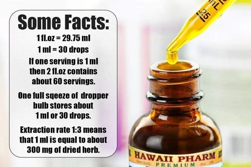 Miniatura 3 de Hawaii Pharm Gotu Kola - Extracto líquido sin alcohol, Gotu Kola (Centella Asiatica) Suplemento herbario natural de glicerita de hoja seca, 2 onzas