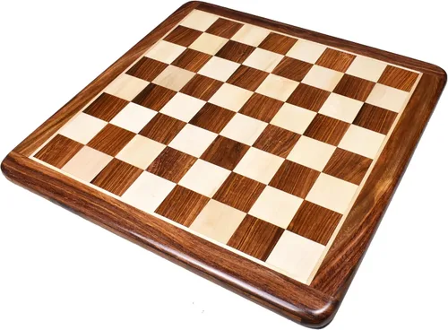 Miniatura 3 de RoyalChessMall-17 - Tablero de ajedrez de madera con incrustaciones, palisandro dorado y madera de arce, cuadrado de 1.772 in