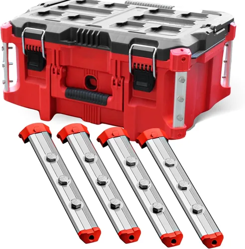 Miniatura 12 de Alpha Engineered Rieles de reemplazo roscados Packout - 10.4" (265mm) Compatibles con las cajas de herramientas de cajón Milwaukee Packout Negro