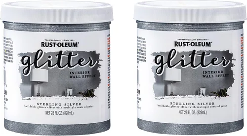 Miniatura 6 de Rust-Oleum 360222 Pintura de pared interior con purpurina, 28 onzas, cobre