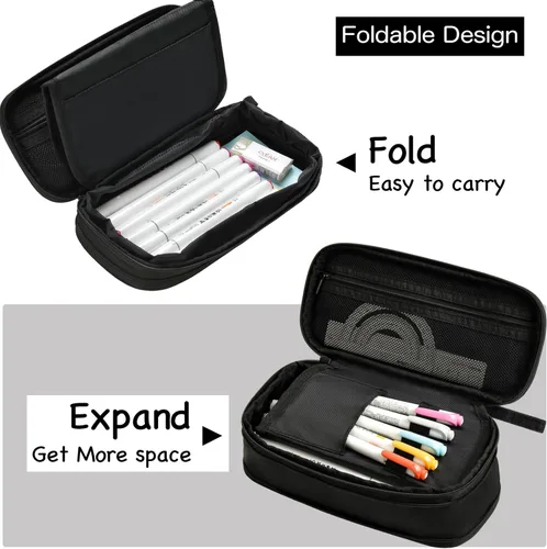 Miniatura 3 de YOKUMA Estuche de Lápices Bolsa de Lápices para Niños de Gran Capacidad Bolsa Caja de Bolígrafos, Suministros Escolares Universitarios Estéticos