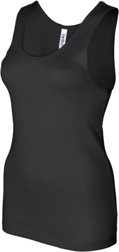 Miniatura 3 de Bella - Camiseta sin mangas de algodón para mujer (5.8 onzas), Negro - 01