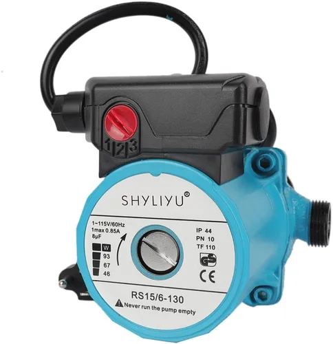 Miniatura 3 de Bombas elevadoras de presión de agua 115V/60HZ Bomba de recirculación para el hogar con salida de 3/4 pulgadas, bomba de circulación de circulación