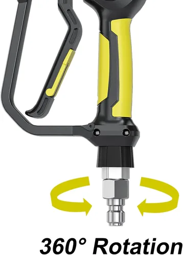 Miniatura 4 de POHIR Pistola de lavado a presión de 3600 PSI con varita de extensión giratoria de conexión rápida de 3/8 pulgadas, M22 de 0.591 in y M22 de 0.551