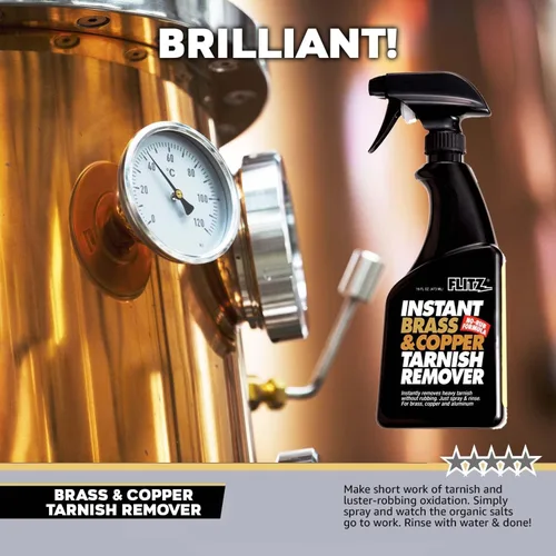 Miniatura 6 de Botella rociadora Flitz removedor instantáneo de manchas en latón y cobre