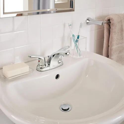 Miniatura 2 de American Standard 7075200.002 Colony Pro - Grifo de baño con dos manijas (1.2 GPM, cromo pulido)