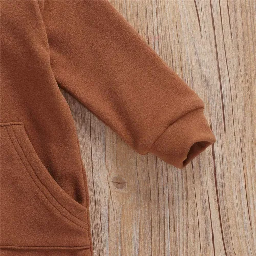 Miniatura 5 de FYBITBO Ropa para bebés y niñas con cremallera, overol de manga larga, overol con capucha para otoño e invierno, ropa cálida