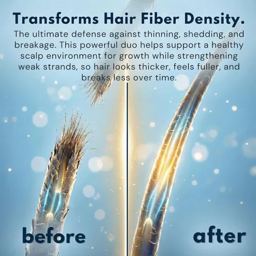 Miniatura 3 de Champú y acondicionador de biotina para adelgazamiento del crecimiento del cabello champú espesante para tratamiento de pérdida de cabello, natural