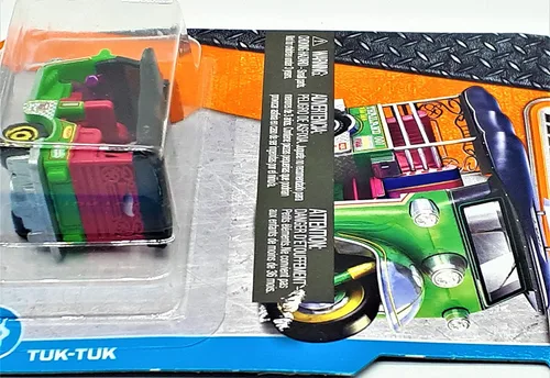 Miniatura 3 de Matchbox 2017 MBX City Tuk-Tuk Tailandia Taxi 6/125, Verde