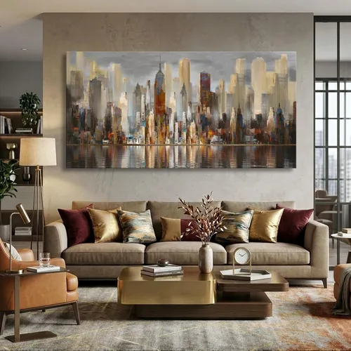 Miniatura 10 de Mofutinpo Arte de Pared de Árbol Rojo en Blanco y Negro Impresión en Lienzo Cuadro Paisaje de Árbol Rojo Grande Obra de Arte Moderna para Sala