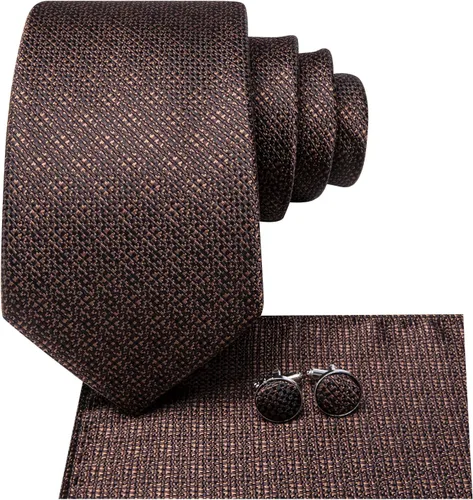 Miniatura 172 de Dubulle Corbata tejida de cachemira para hombre y gemelos de pañuelo para hombre, conjunto de gemelos para boda formal y negocios