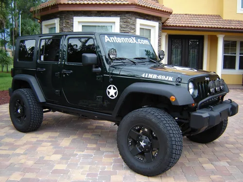Miniatura 3 de Antena todoterreno (13 pulgadas) para Jeep Wrangler JK JL Gladiator JT