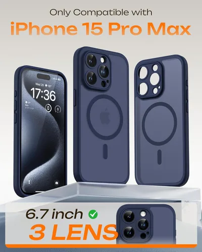 Miniatura 569 de TOCOL Funda para iPhone 11, compatible con Magsafe, protección completa de cámara, imanes integrados, protección contra caídas, funda translúcida