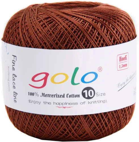 Miniatura 146 de Golo - 3 bolas de hilo de ganchillo tamaño 10, hilo de crochet para tejer a mano 102