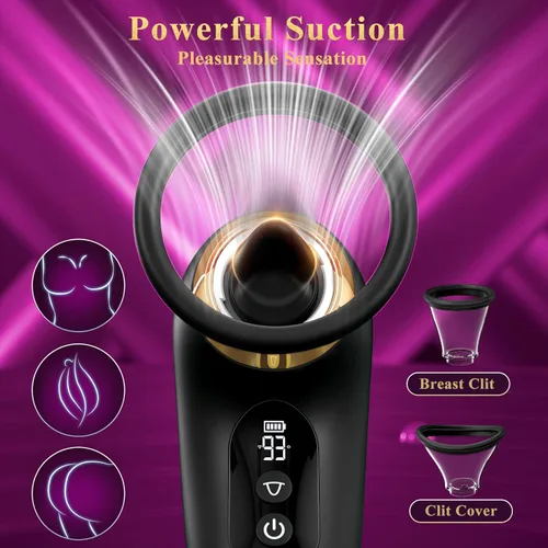 Miniatura 4 de Juguetes sexuales de rosa para mujer - Vibrador de succión de 5 en 1, juguete sexual de rosa, 3 succiones, 9 lamidos de lengua y vibración, juguetes