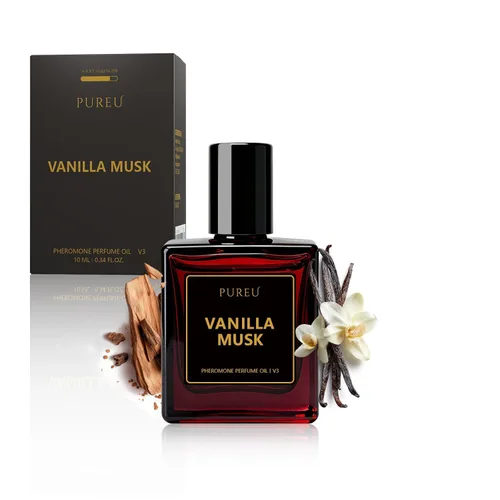 Miniatura 13 de PUREU Perfumes de feromonas para mujer, perfume de vainilla azafrán de larga duración, perfume de feromonas de 0.34 onzas líquidas/0.3 fl oz