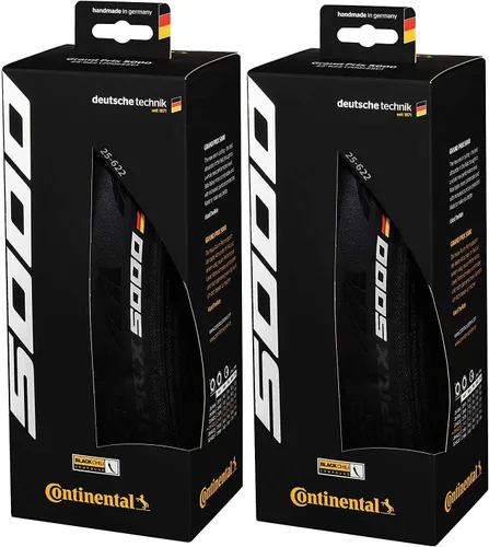Continental Grand Prix 5000 - Road Bike Tire | The Best Allrounder in the Field - BlackChili, Vectran Breaker, LazerGrip, Active Comfort Technology,