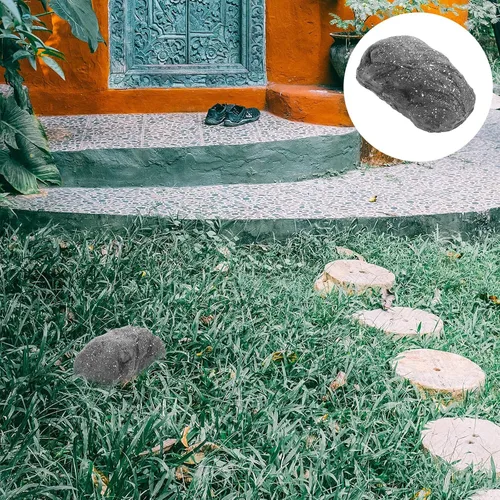Miniatura 9 de Outdoor Simulated Stone Key Hider Box with Faux Rock Appearance Hidden Yard Key Holder for Garden and Exterior Use Weather-resistant