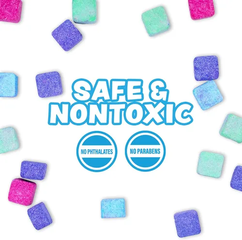 Miniatura 7 de Tub Works® Lil' Bursts™ Mini bombas de baño para niños, 90 unidades, Candy Splash No tóxicas Bombas de baño para niños pequeños con una ráfaga