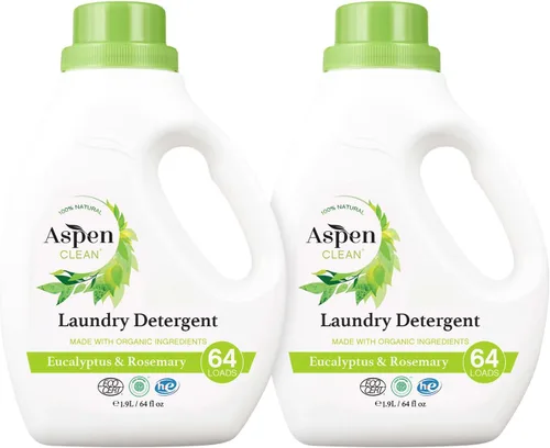 Miniatura 10 de AspenClean Detergente natural para ropa lavanda y citronela, 100% natural, orgánico, detergente líquido HE para ropa, vegano, libre de crueldad