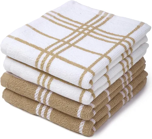 Miniatura 11 de Encasa XO Juegos de Toallas de Cocina y Paños de Cocina Toalla de Mano de Algodón Multiusos, Altamente Absorbente para Limpieza y Reutilizable