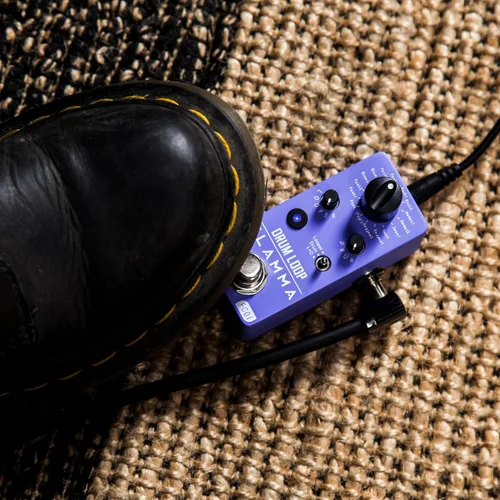 Miniatura 6 de Pedal looper FLAMMA FC01 y máquina de ritmos 2 en 1, pedales de guitarra con looper de tambor, tiempo de bucle de 20 minutos con 16 ritmos