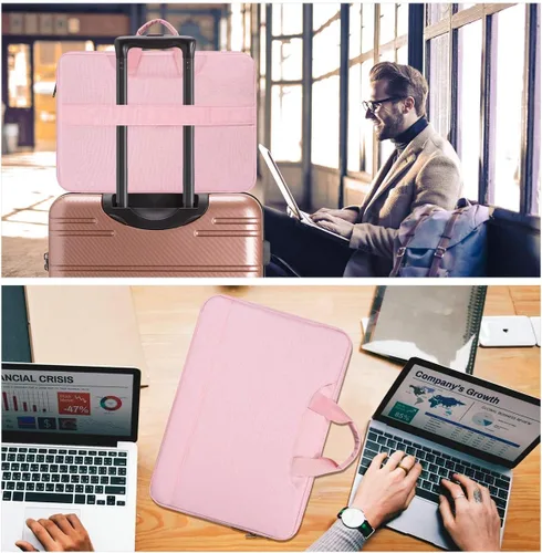 Miniatura 7 de Funda para laptop de 11.6-12.9 pulgadas, maletín de viaje TSA para mujeres con organizador para Lenovo Chromebook Flex 3 11, Macbook Air 13 A2337