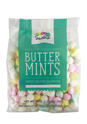 Party Sweets Mentas pastel surtidas, 2.75 libras, aprox. 350 piezas de Hospitality Mints Colores pastel surtidos
