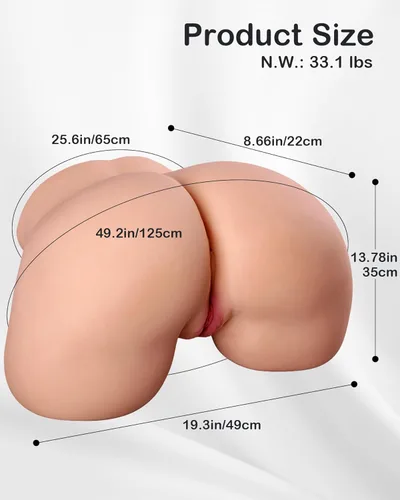 Miniatura 2 de Masturbador masculino de 33.1 libras, muñeca sexual, coños de bolsillo, textura de piel realista, suave culo grande y coño femenino, juguete sexual