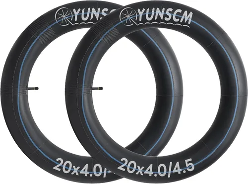Miniatura 4 de 2 tubos de neumáticos de bicicleta eléctrica de alta resistencia de 20 x 4.0 (102/114-406) butilo de alta calidad compatible con 20 x 4 20 x 4 1/4