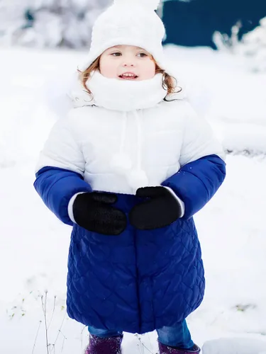 Miniatura 2 de Boao 5 pares de guantes de punto elásticos para niños y niñas, guantes cálidos de invierno para niños y niñas