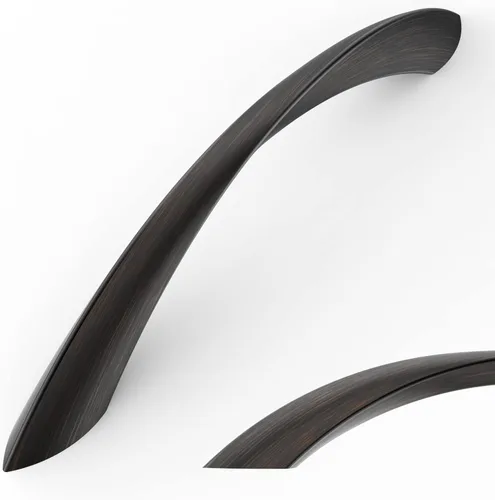 Miniatura 12 de Amerdeco - Paquete de 10 tiradores de gabinete dorados cepillados de 3 pulgadas (76mm) con orificio central, herrajes dorados para cocina, tiradores