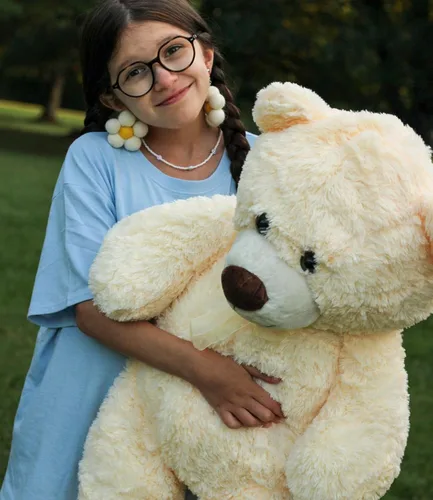 Miniatura 3 de MorisMos Oso de Peluche Gigante Animal de Peluche 3 pies, 36 pulgadas, Oso de Peluche Grande para Decoración de Baby Shower, Animal de Peluche