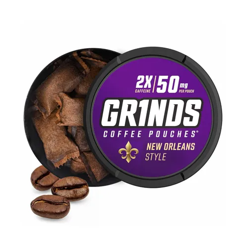 Miniatura 8 de Bolsas de café Grinds Alternativa saludable sin tabaco y sin nicotina 6 latas de Espresso doble 18 bolsas por lata 2 veces cafeína, 1 bolsa