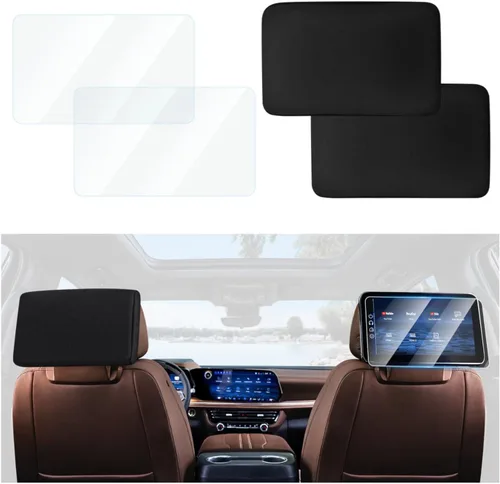 Miniatura 19 de Karltys Paquete de 2 protectores de pantalla para Nissan Frontier 2022-2024, accesorios de vidrio templado de 9 pulgadas, sin deslumbramiento ni