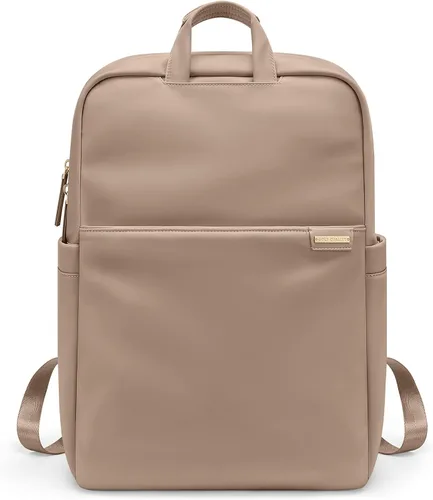 Miniatura 15 de Mochila delgada para laptop para mujer, mochila ligera para viajes de negocios para mujeres y hombres, Albaricoque, 14 pulg.