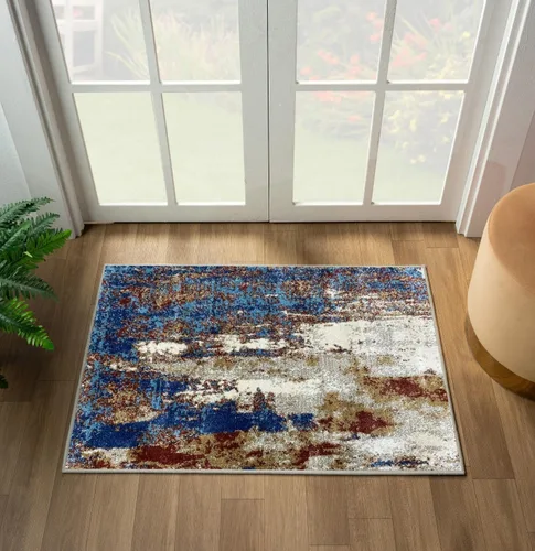 Miniatura 40 de LUXE WEAVERS Lagos Collection - Alfombra de área abstracta beige de 5 x 7 pies