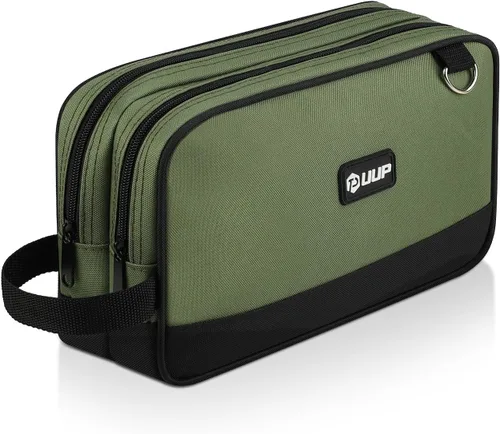 Miniatura 10 de Bolsa de herramientas pequeña de 12 pulgadas, paquete de 2 unidades, bolsa de herramientas con cremallera, 2 compartimentos, bolsa de herramientas