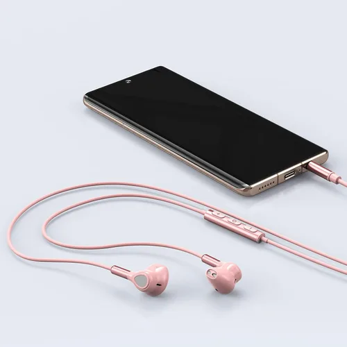 Miniatura 8 de Auriculares con cable, auriculares intrauditivos con cable, auriculares de medio oído, conector de 0.138 in, auriculares con cable con micrófono
