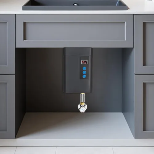 Miniatura 5 de Calentador de agua caliente instantáneo eléctrico de 110 V 3 KW, calentador de agua a pedido sin tanque con Rem0te Contr0l, frecuencia variable